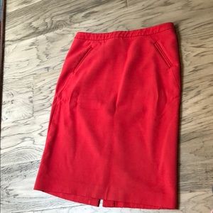 Red skirt, Ann Taylor loft